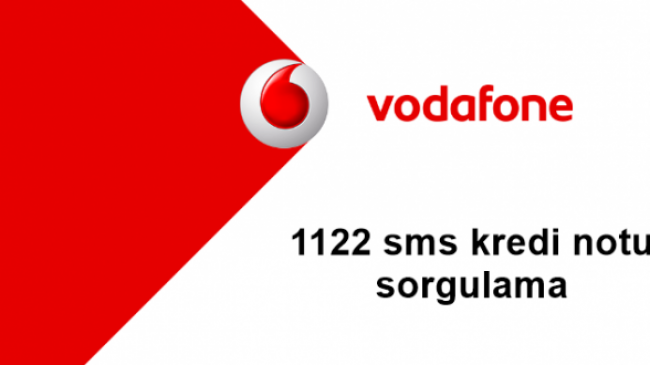 Vofafone Sms Kredi Notu Sorgulama